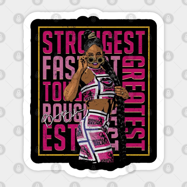 Bianca Belair Greatest Pose Sticker by MunMun_Design